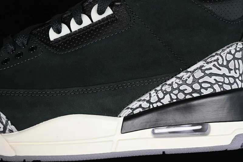 All categories Air Jordan Jordan series basketball shoes Air Jordan 3 foreign trade version Air Jordan 3 Retro "Off Noir" AJ3 Joe 3 old black cement CK9246-001